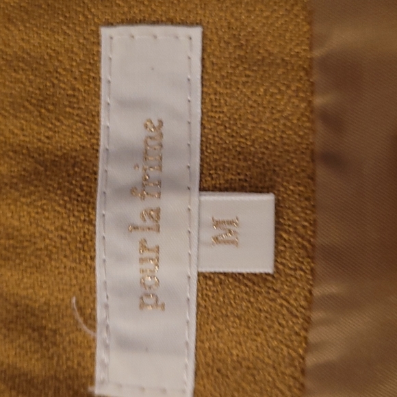 Pour la Frime (Japan brand) mini skirt, size S, mustard - Picture 6 of 7